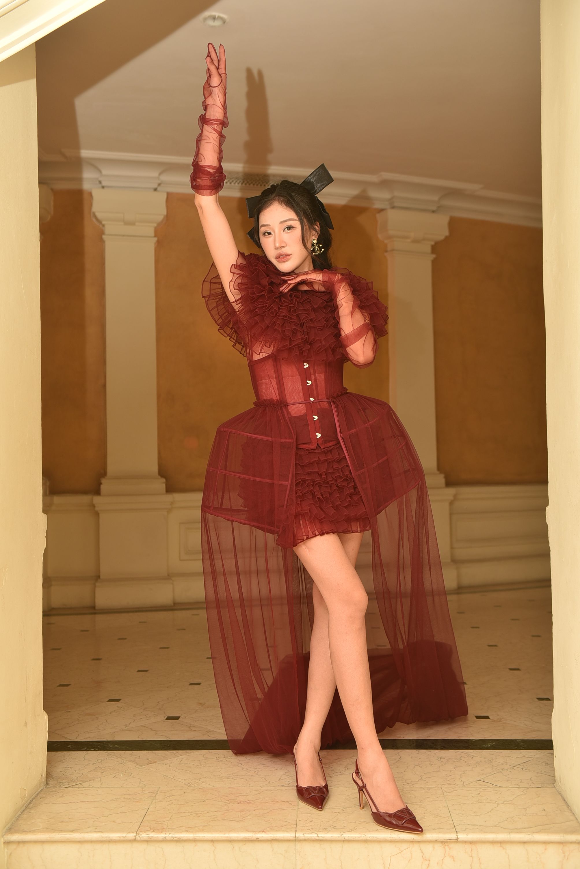 open lace back dress Amazon.com: Mapalé by Espiral Women's Feminine Lace Overlay Long Sleeve  Mini Dress, Red, Small: Clothing, Shoes & Jewelry main image 0