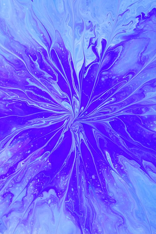 Free Dynamic abstract art featuring vibrant blue and purple swirling patterns, creating a mesmerizing visual impact. Stock Photo