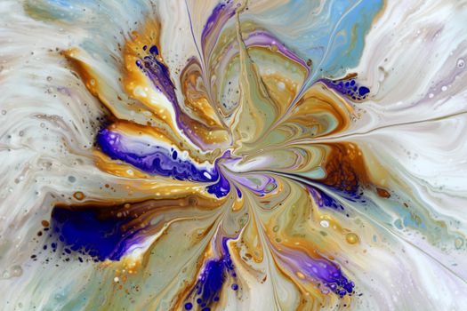 Vivid abstract fluid art with swirling patterns in vibrant colors, creating a dynamic visual impact.