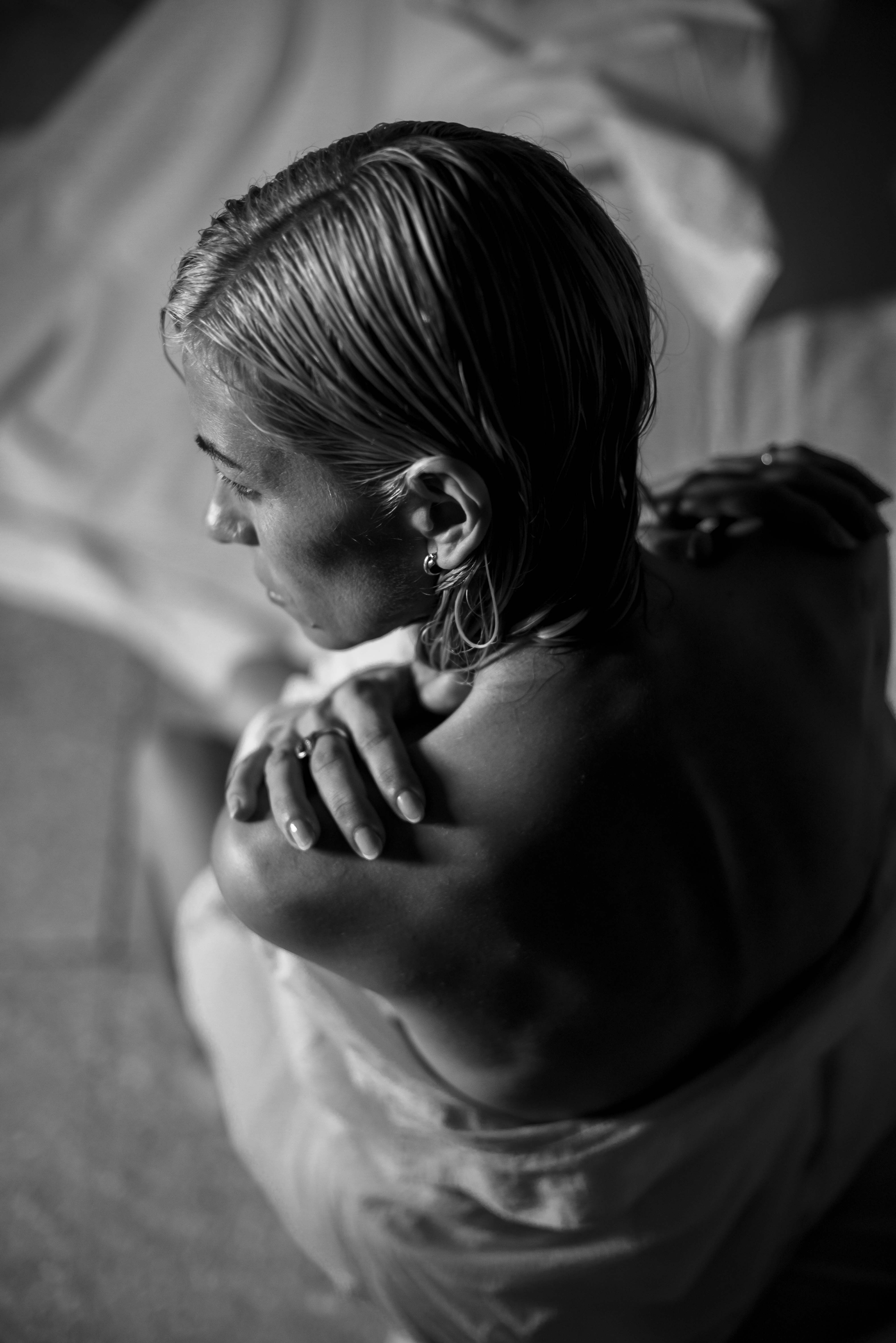 Artistic Black and White Portrait of a Woman · Free Stock Photo