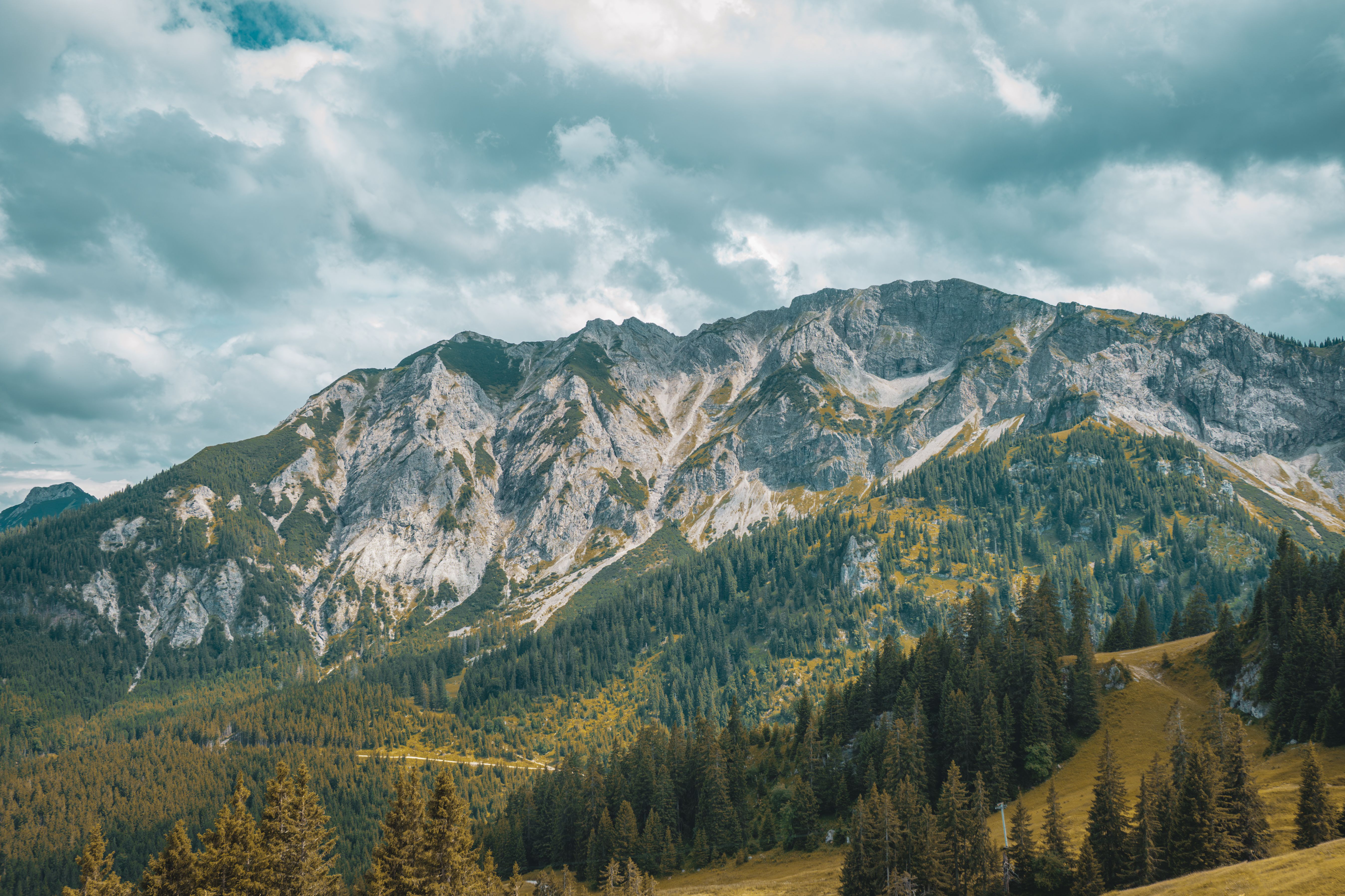 Stunning Alpine Mountain Landscape in Fall · Free Stock Photo