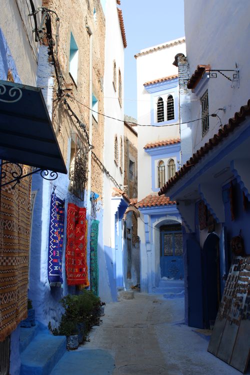 Free Discover the vibrant blue streets and cultural beauty of Chefchaouen, Morocco. Stock Photo
