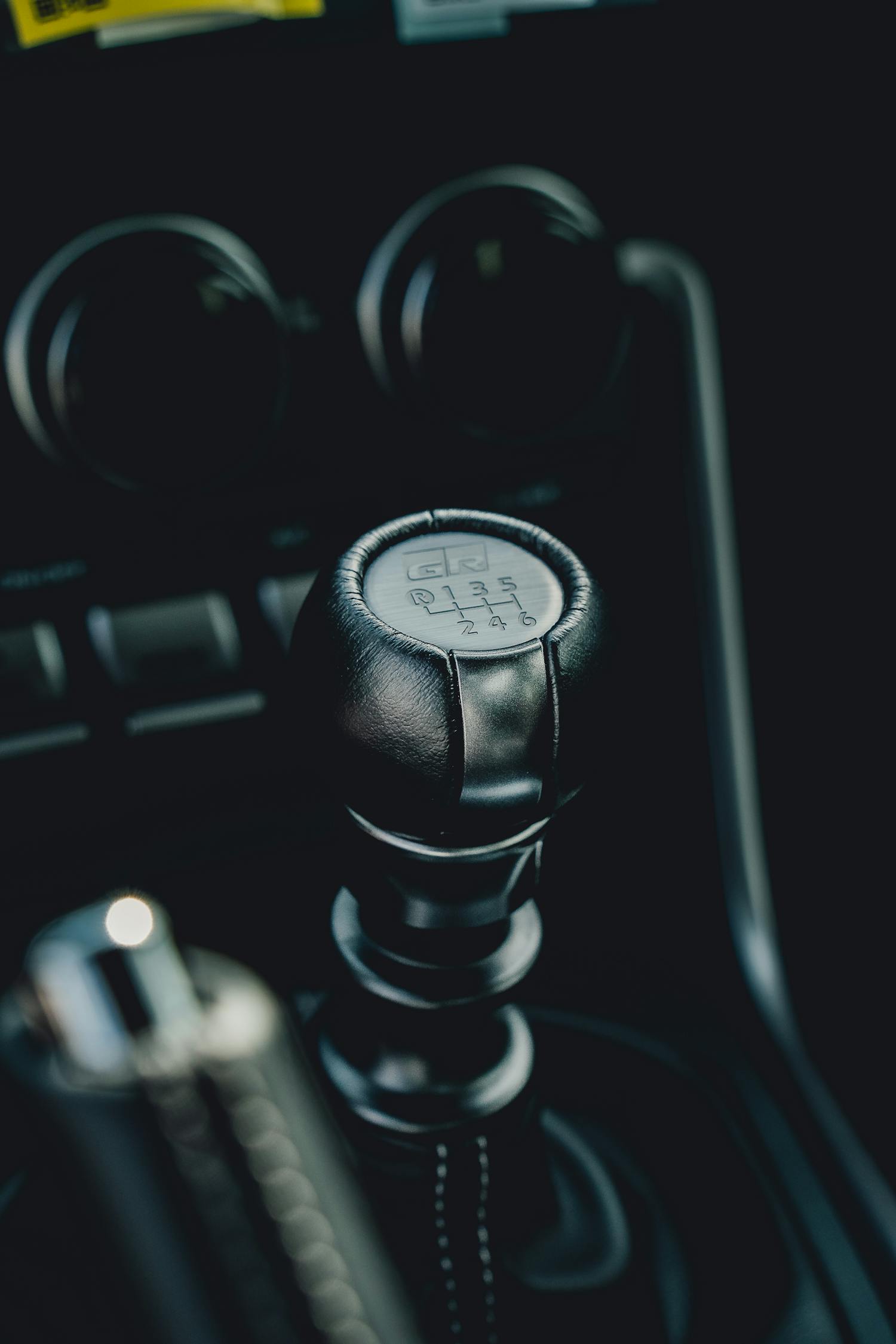 Leather gear shift