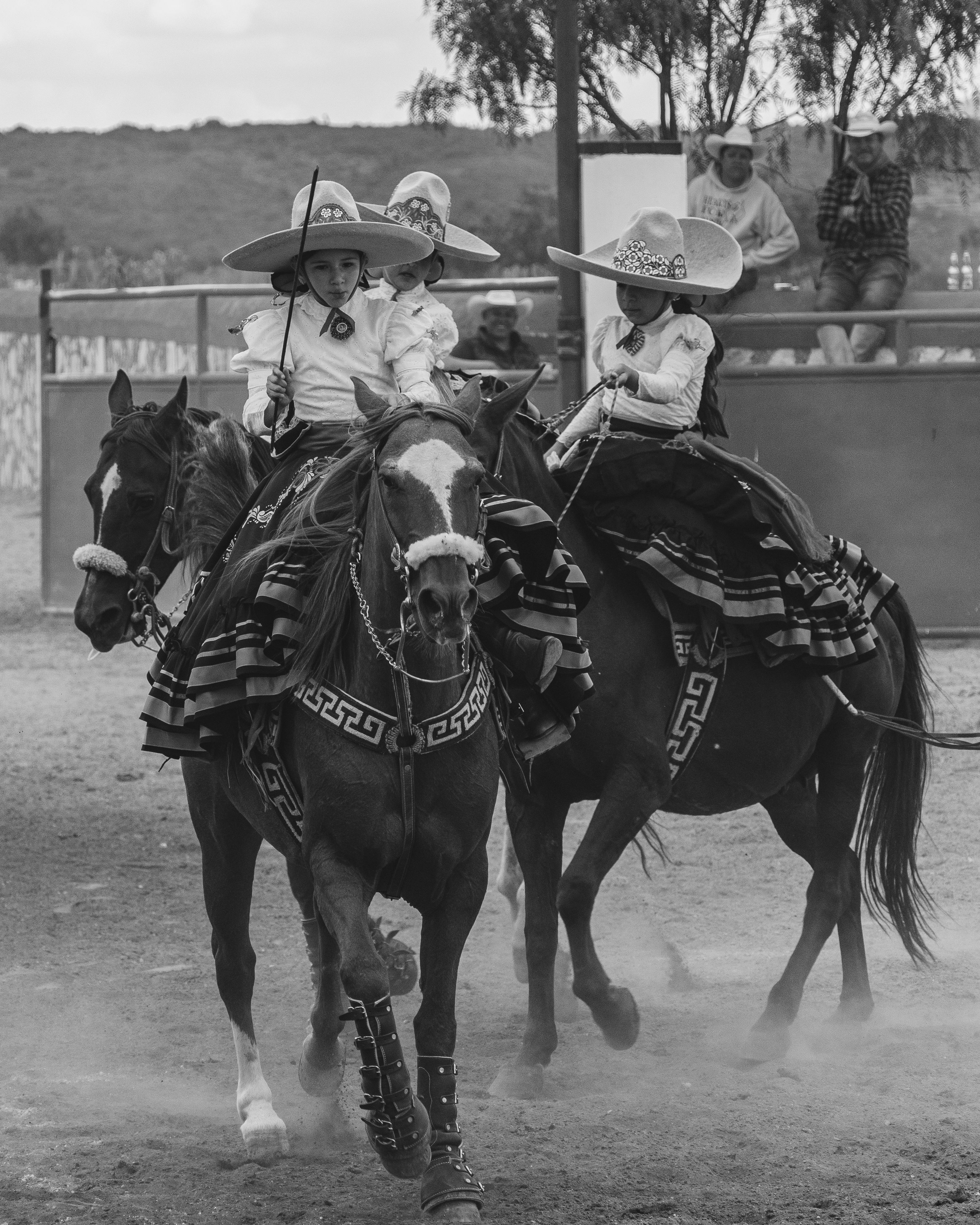 Traditional Mexican Horseback Riders in Hidalgo · Free Stock Photo