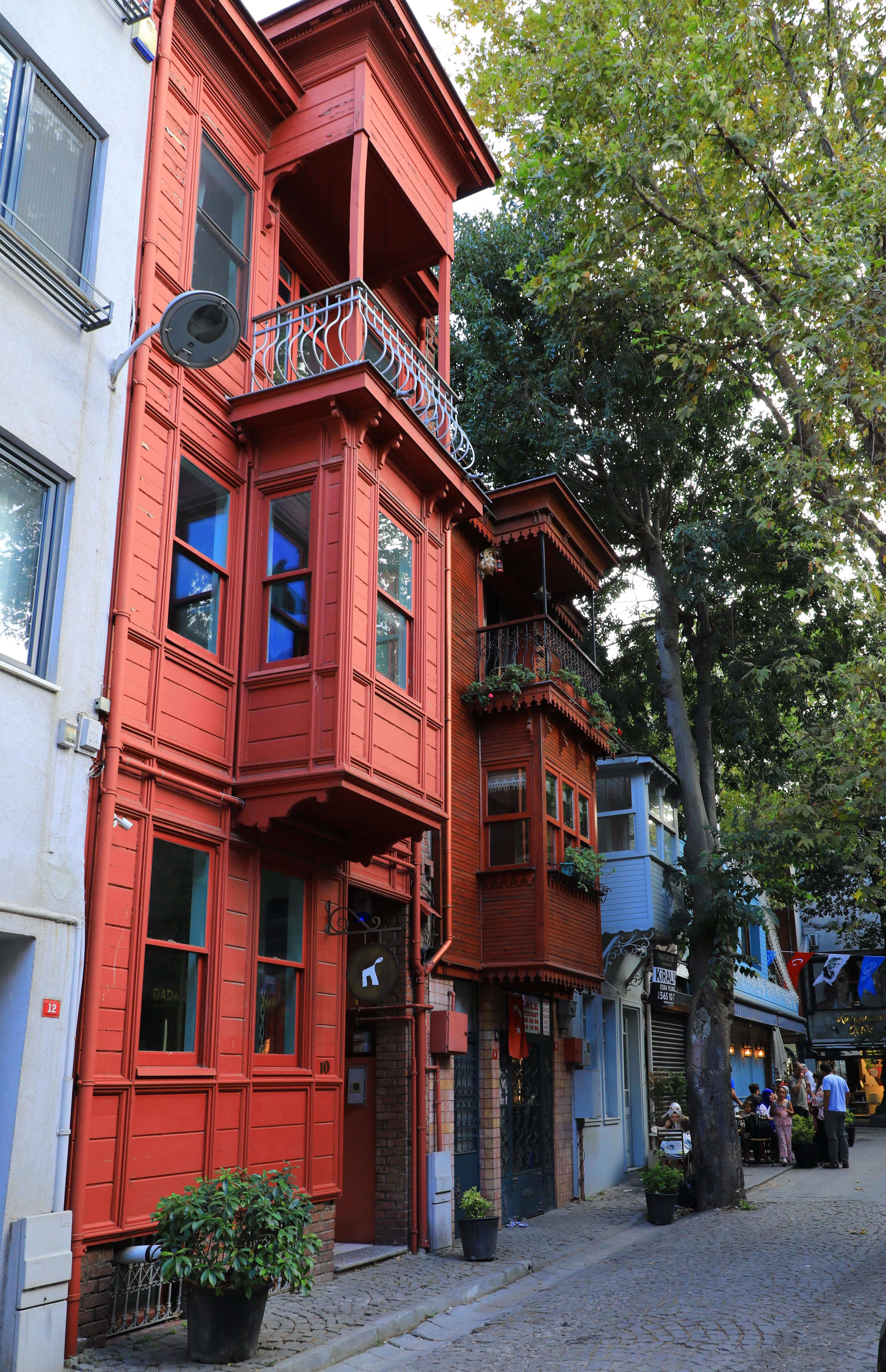 Historic Red Wooden Building in Istanbul Street · Free Stock Photo