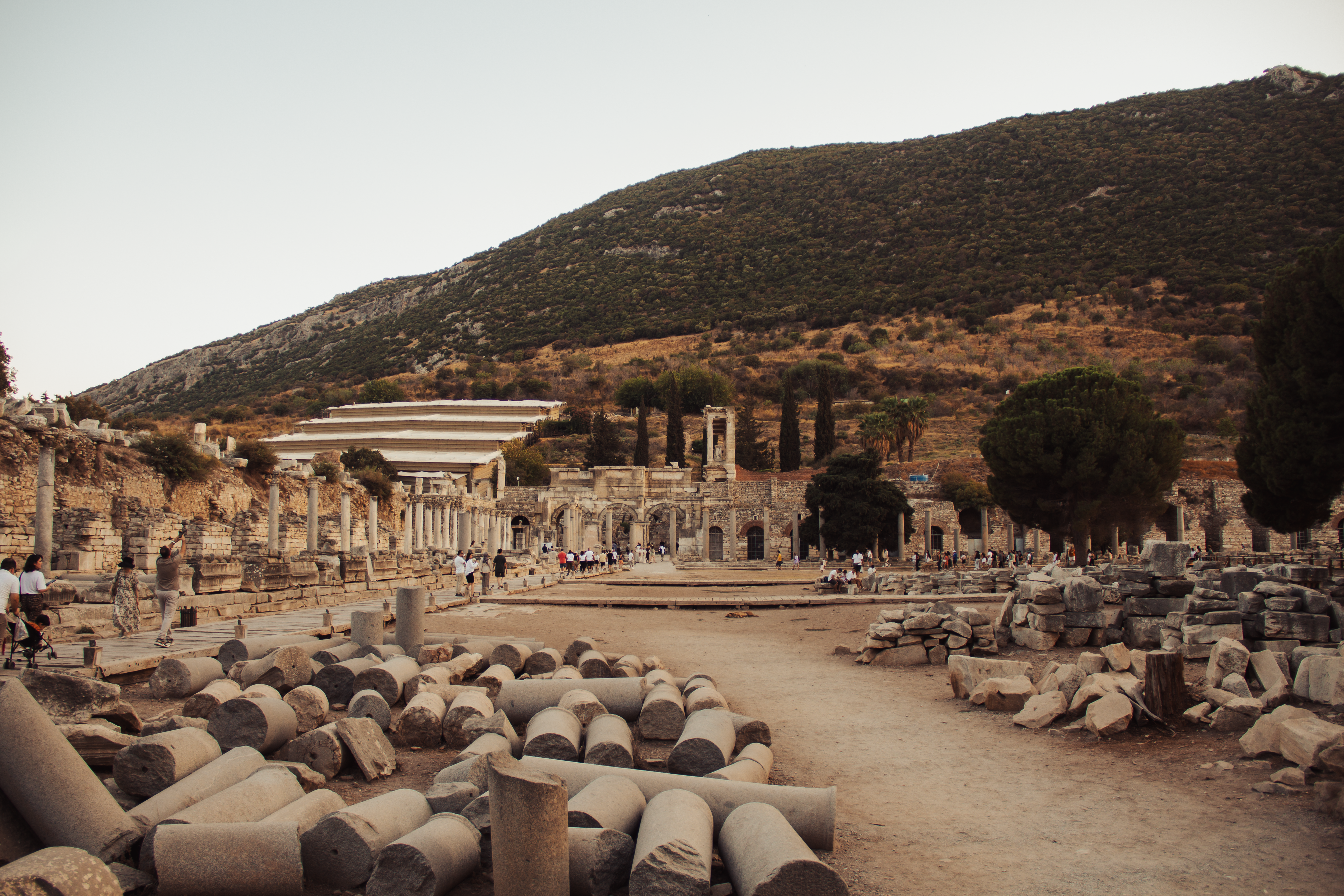 Ancient Ephesus Ruins in İzmir at Sunset · Free Stock Photo