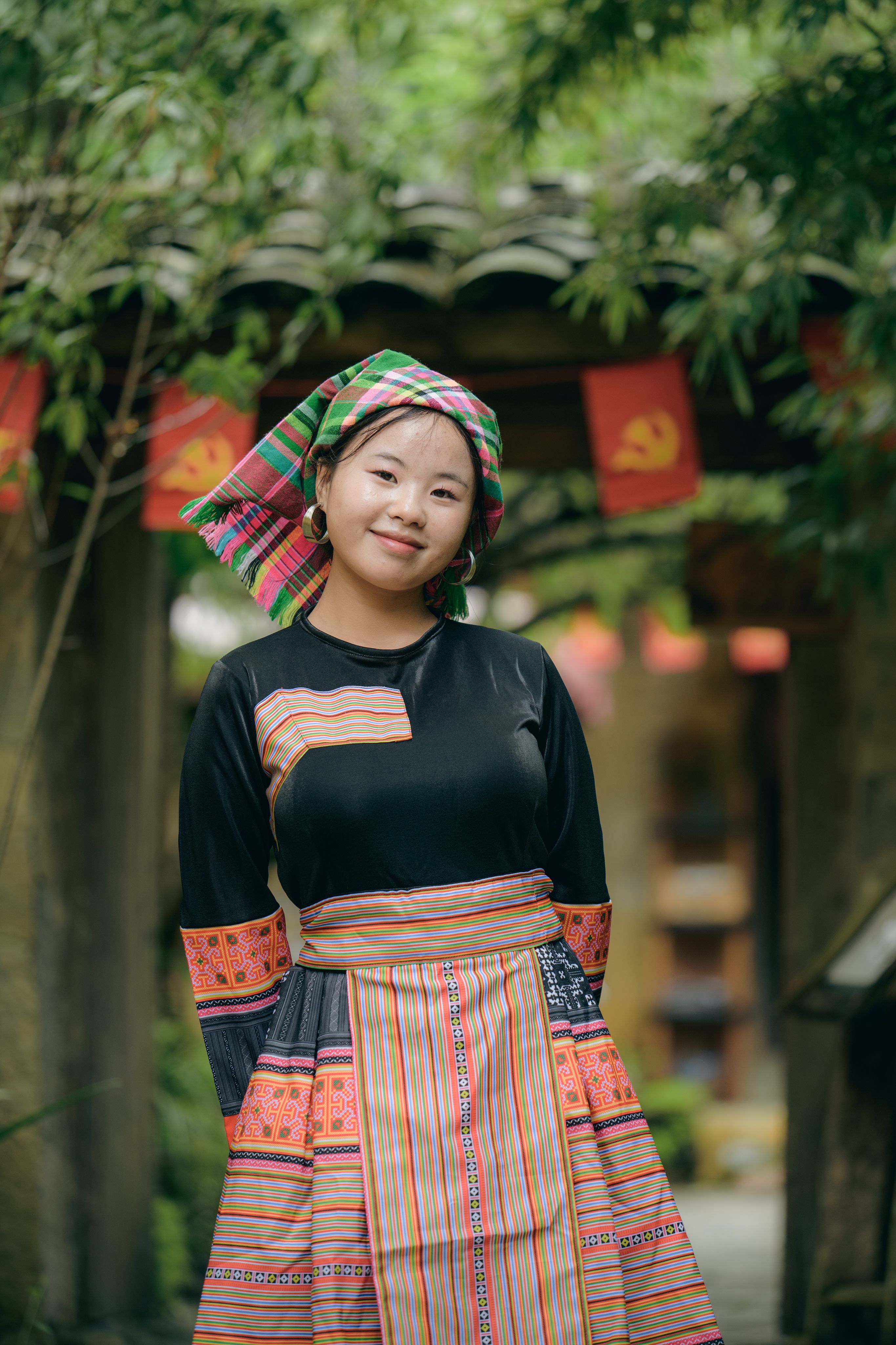 Young Woman in Traditional Cultural Attire · Free Stock Photo