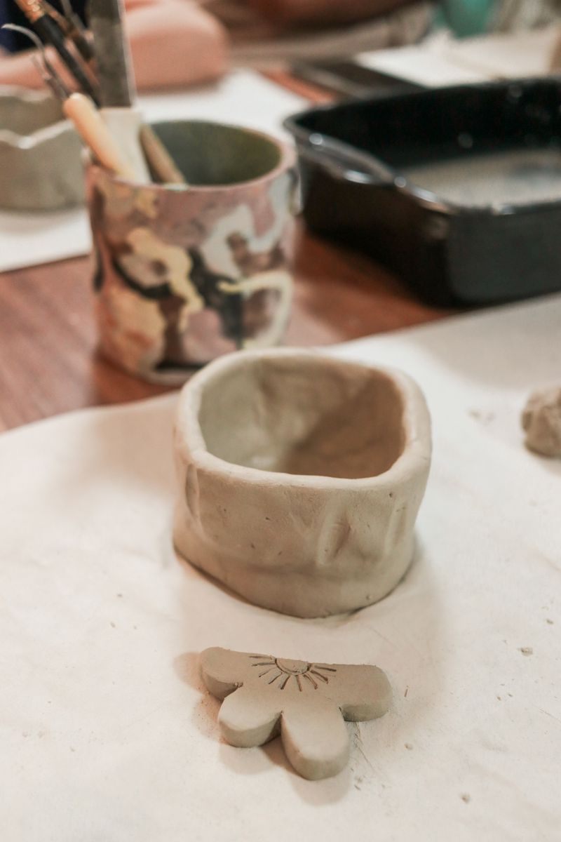 An unfinished cast piece on a work table