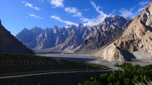 Free Passu Cones, GB Pakistan Stock Photo