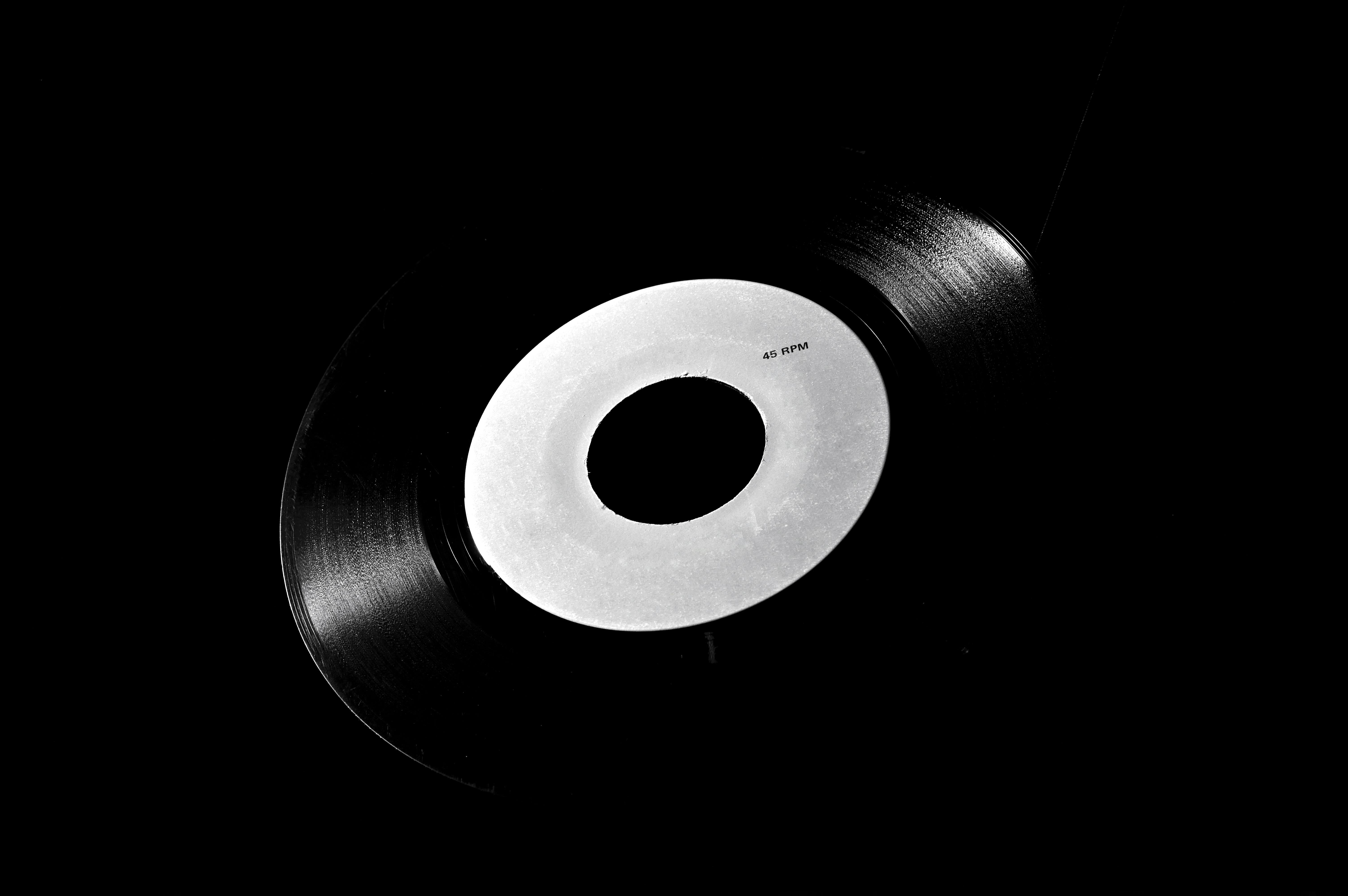 close up photo of vinyl disc