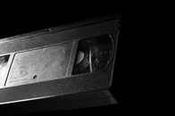Grayscale Photography of Vhs Tape