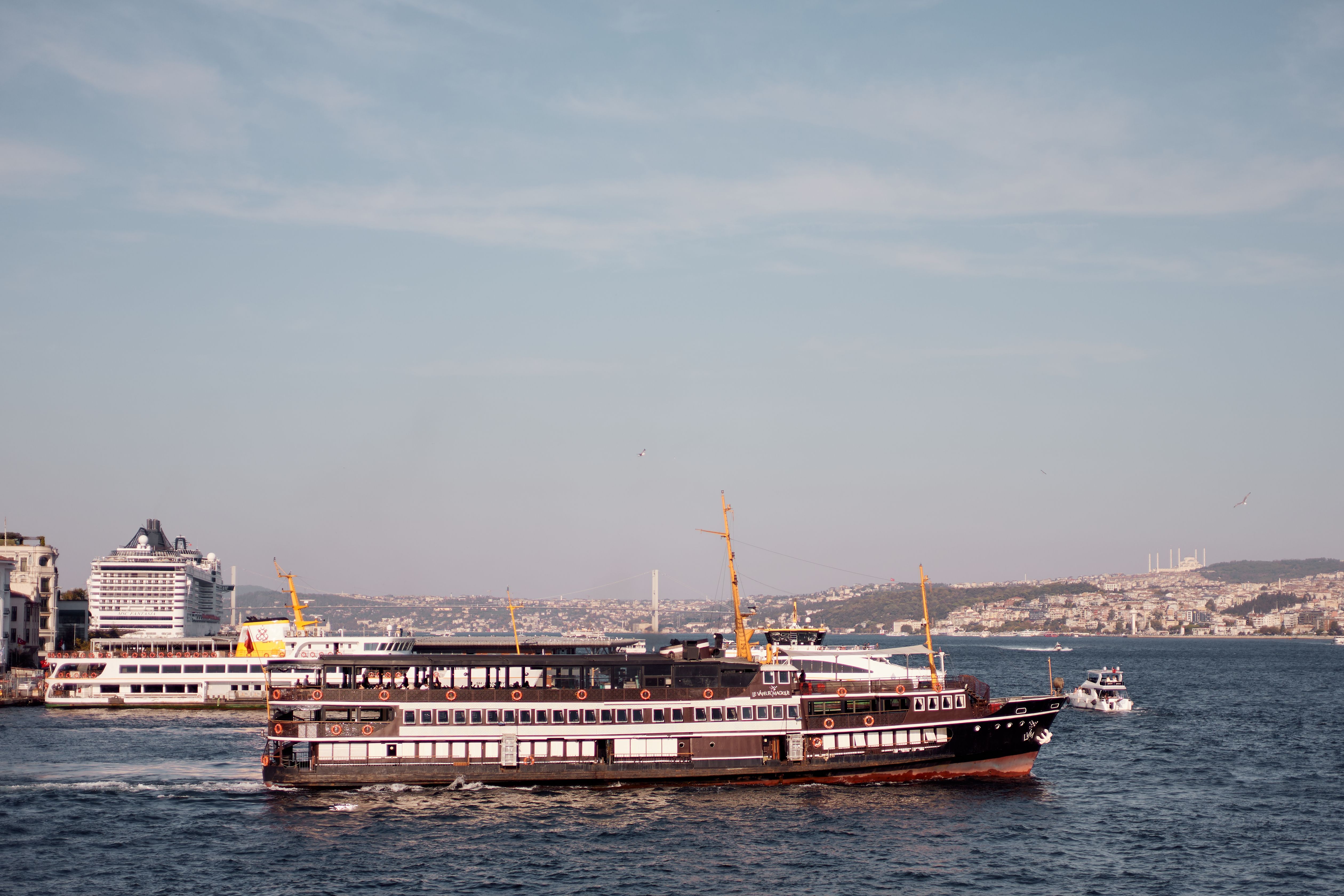 Scenic Ferry Ride on the Bosphorus in Istanbul · Free Stock Photo