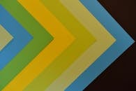 Colorful Abstract Geometric Paper Layers