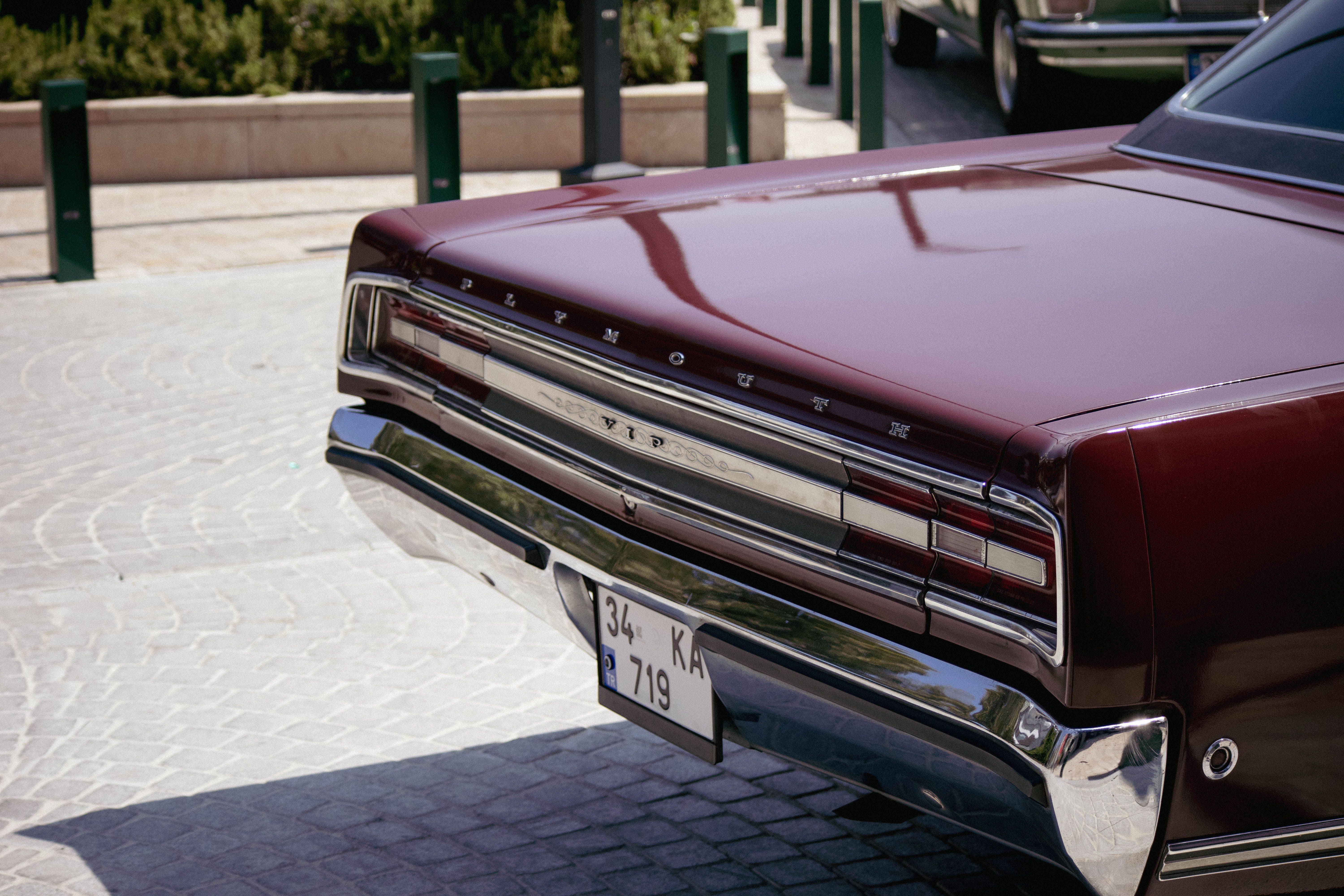 Vintage Plymouth Car at Istanbul Classic Car Show · Free Stock Photo