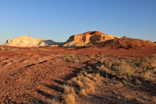 Free Breathtaking view of South Australia's rugged terrain at golden hour. Stock Photo