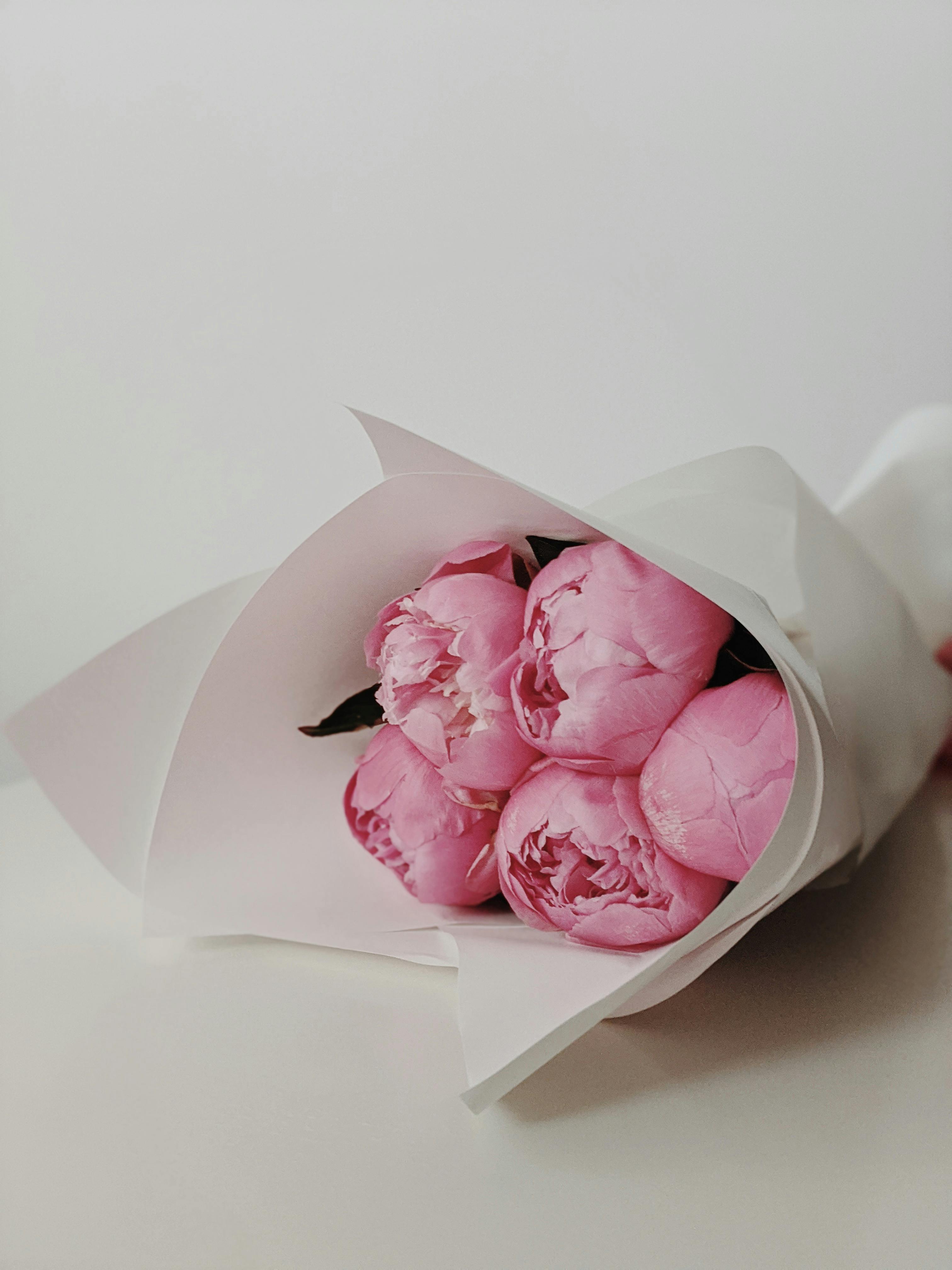 bouquet of pink flowers