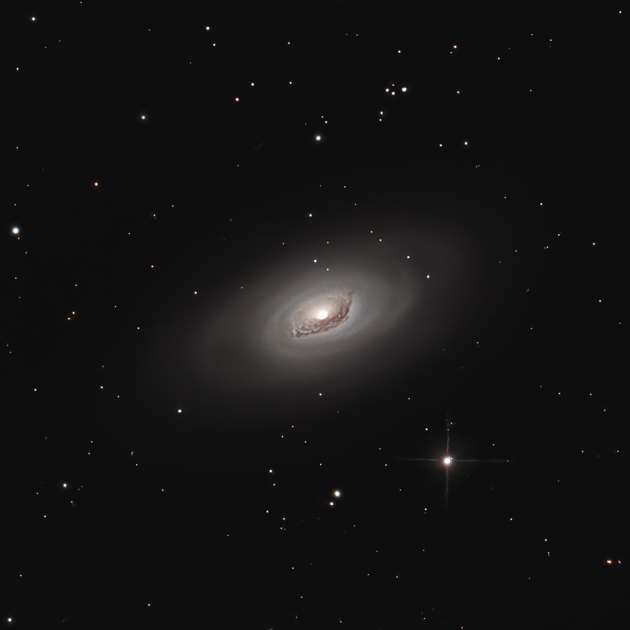 A mesmerizing view of a spiral galaxy surrounded by countless stars in the vast universe.