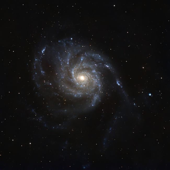 Fotomural Una vista fascinante de una galaxia espiral que muestra su intrincada estructura de brazo y su núcleo central brillante.