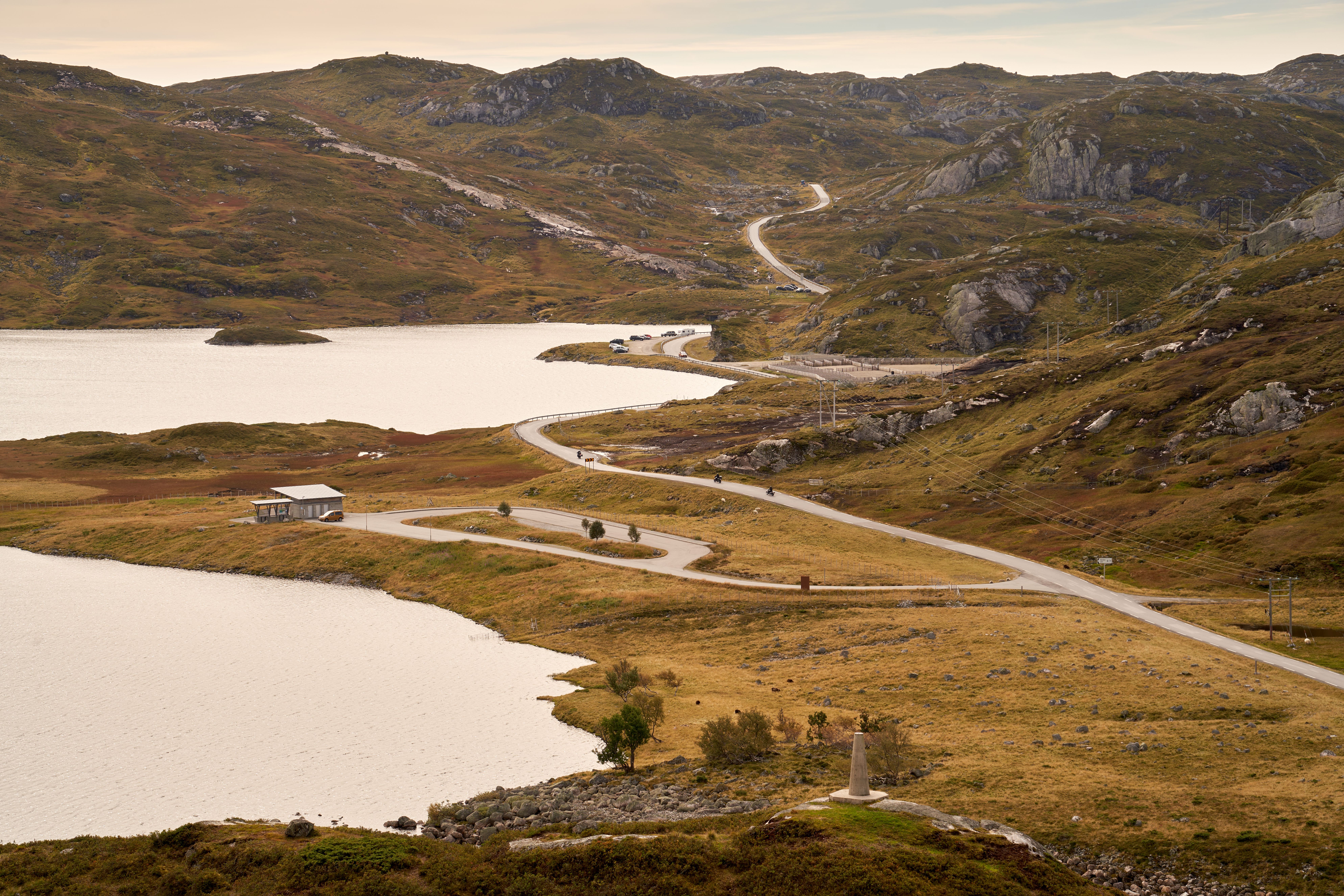 NAF roadside assistance vehicle helping a car in Norway