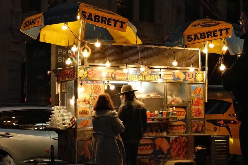 Iconic Bæjarins Beztu Pylsur hot dog stand in Reykjavik, Iceland