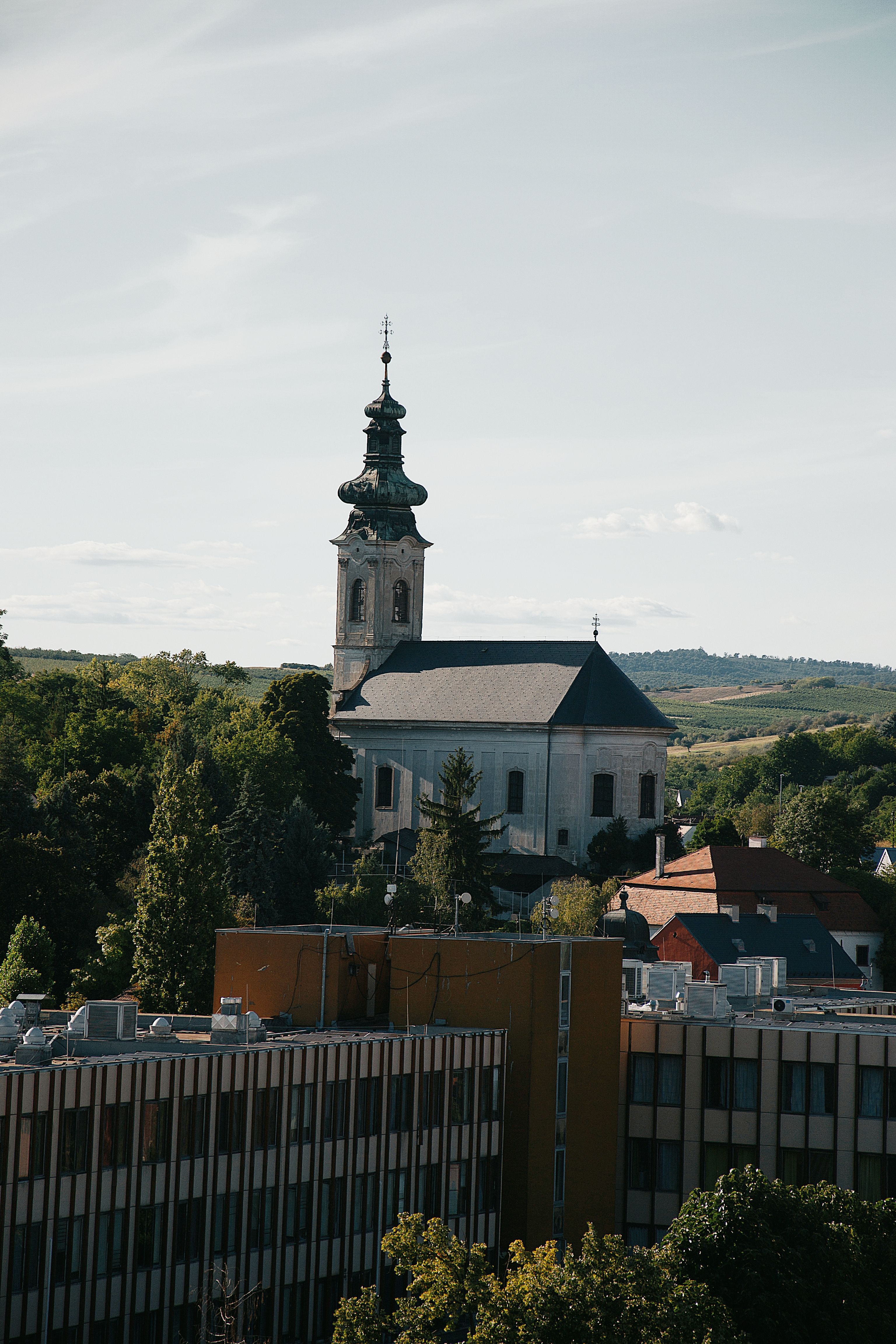 Historic Church and Urban Landscape in Hungary · Free Stock Photo