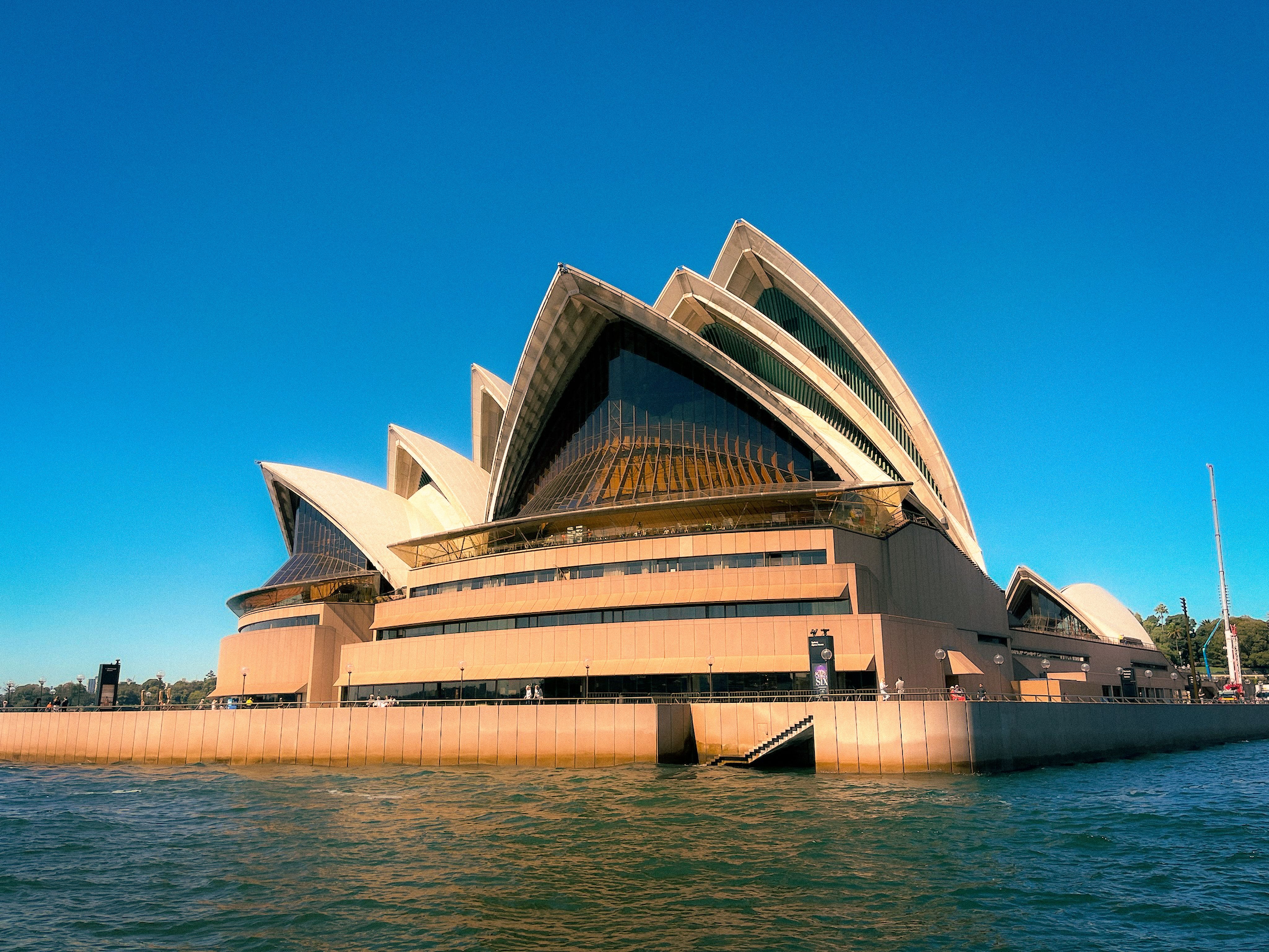 Sydney Opera House under a clear blue sky