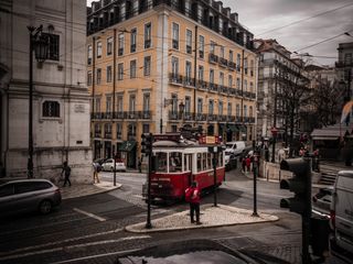 Historic tram on a Lisbon street — Théo Cold on Pexels