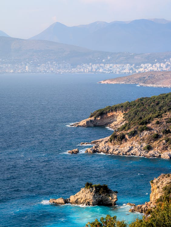 Albania coastline aerial