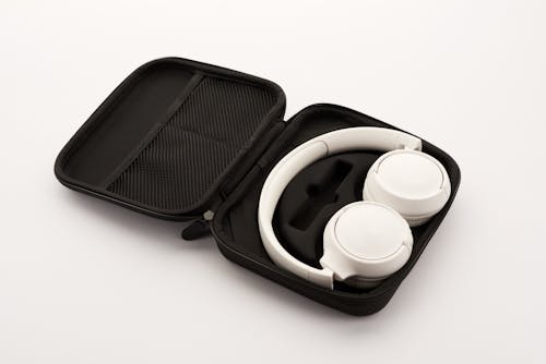 Free White Headphones With Black Case Stock Photo