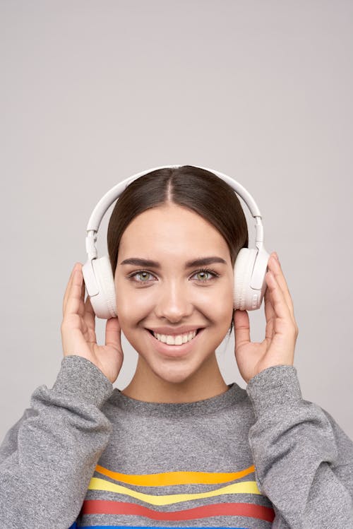 Free Woman With Headphones Stock Photo