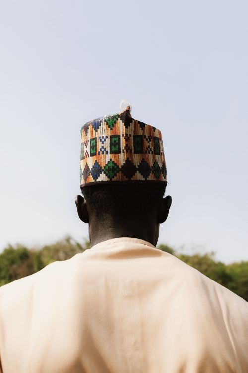 Traditional Yoruba Men's Kufi Cap - 100% Cotton African Cultural Hat - Lightweight, Breathable, Quick Dry