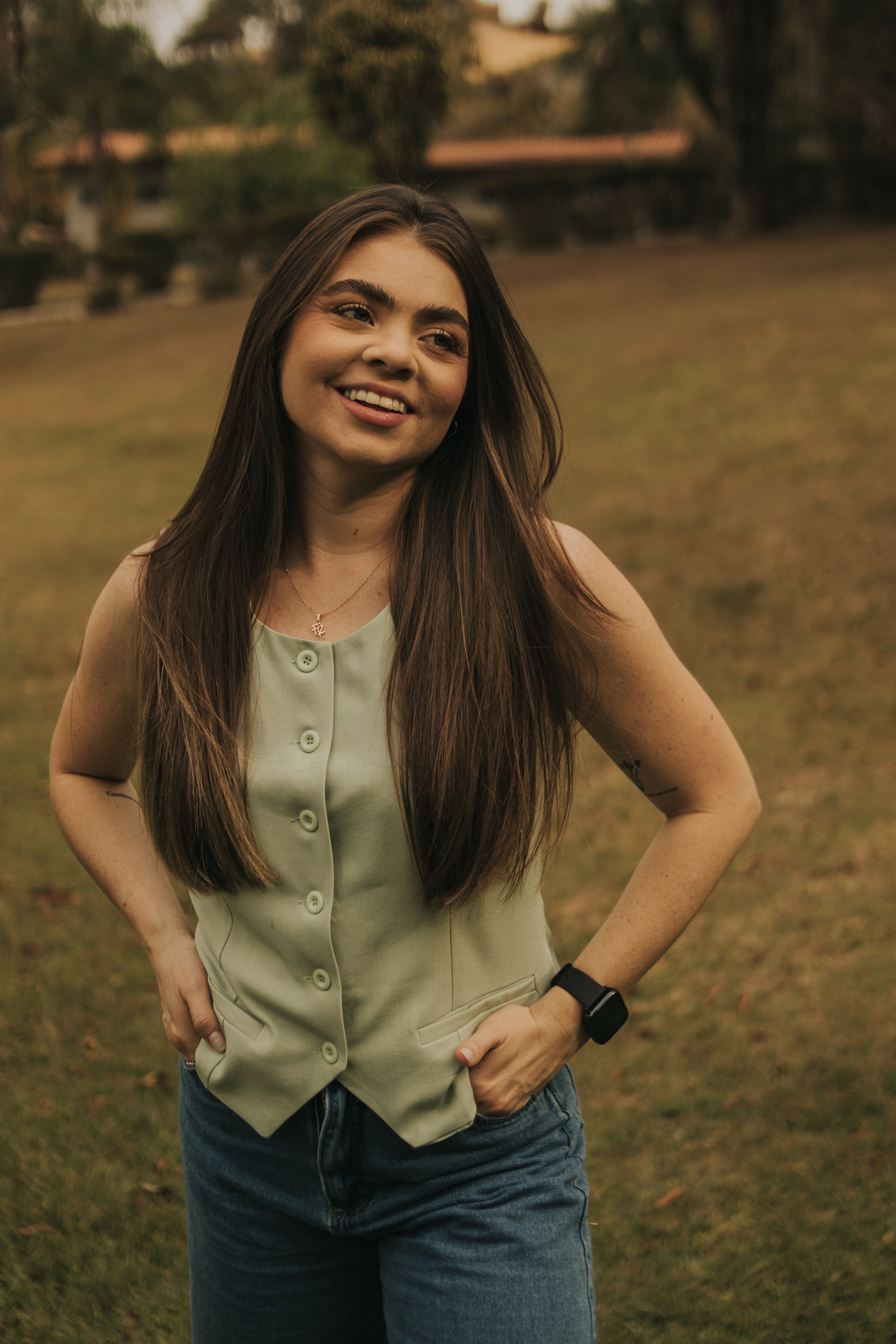 Portrait of Smiling Woman at Sunset · Free Stock Photo