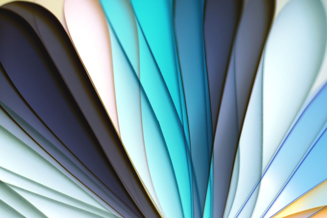 Fan Pattern Abstract Abstract Colorful Paper Fan Pattern Design · Free Stock Photo