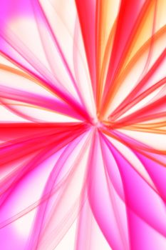 Colorful abstract image featuring dynamic pink and orange light streaks, creating a vibrant visual effect.