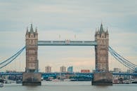 Famous Tower Bridge over Thames river