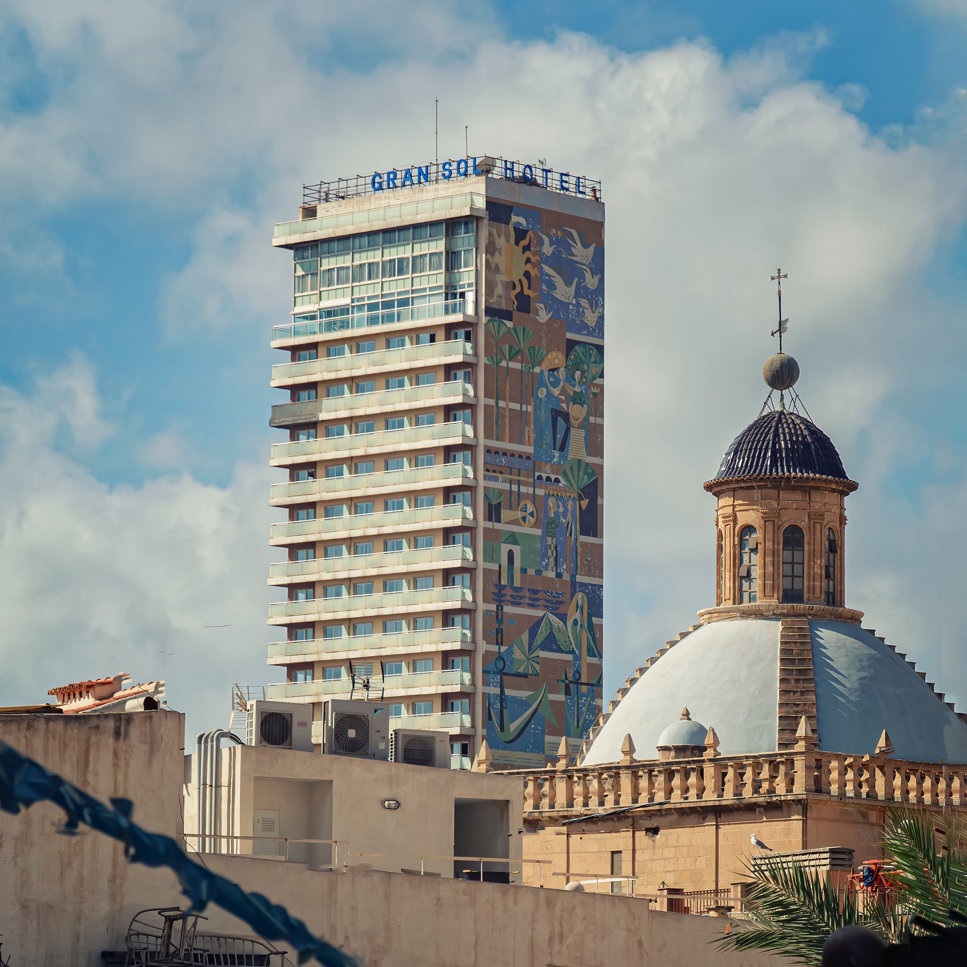 Gran Sol Hotel and Dome Tower Skyline · Free Stock Photo