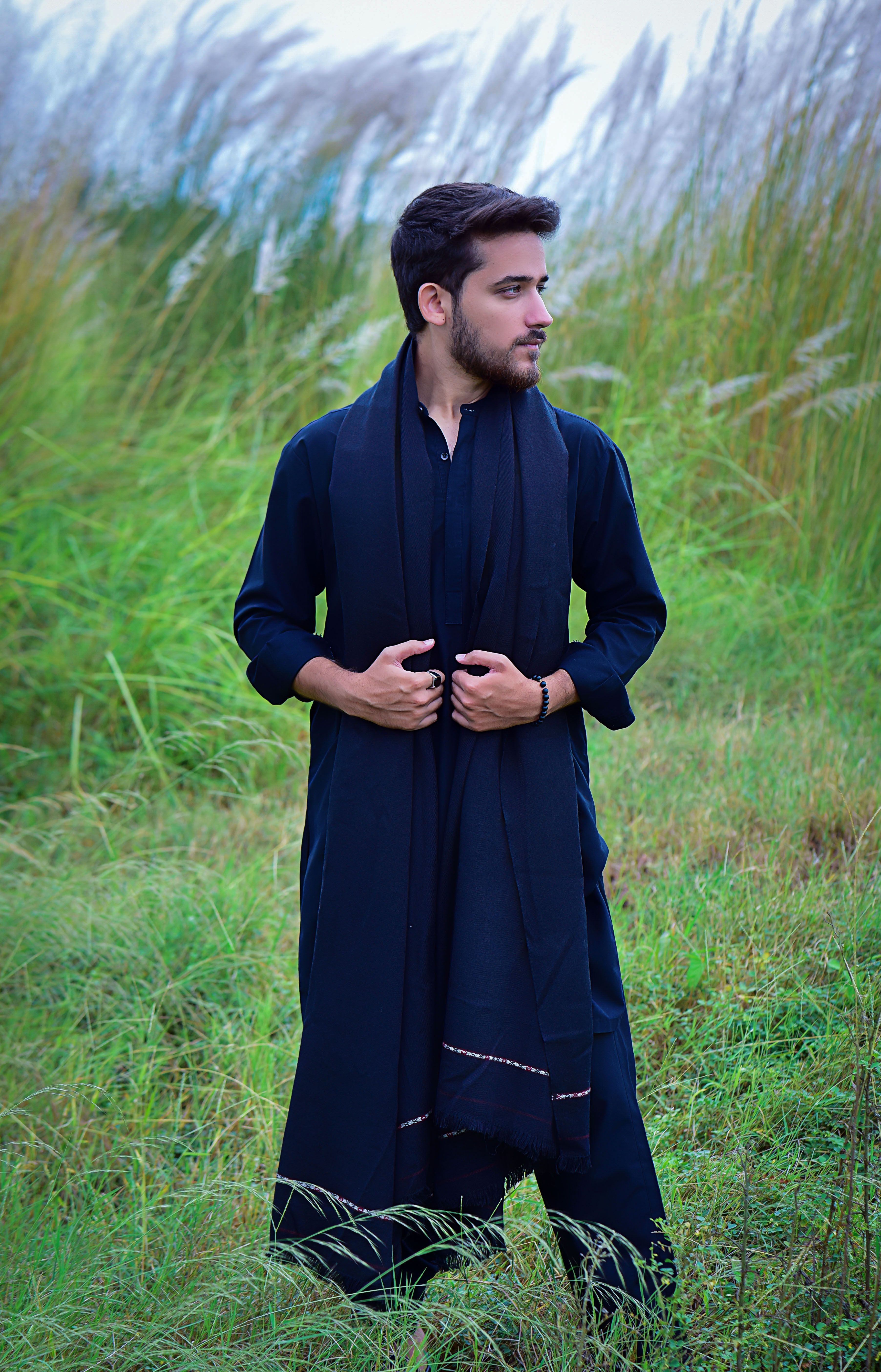 Young South Asian man in traditional attire posing outdoors in Islamabad. - mistakes to avoid when buying ladies handbags