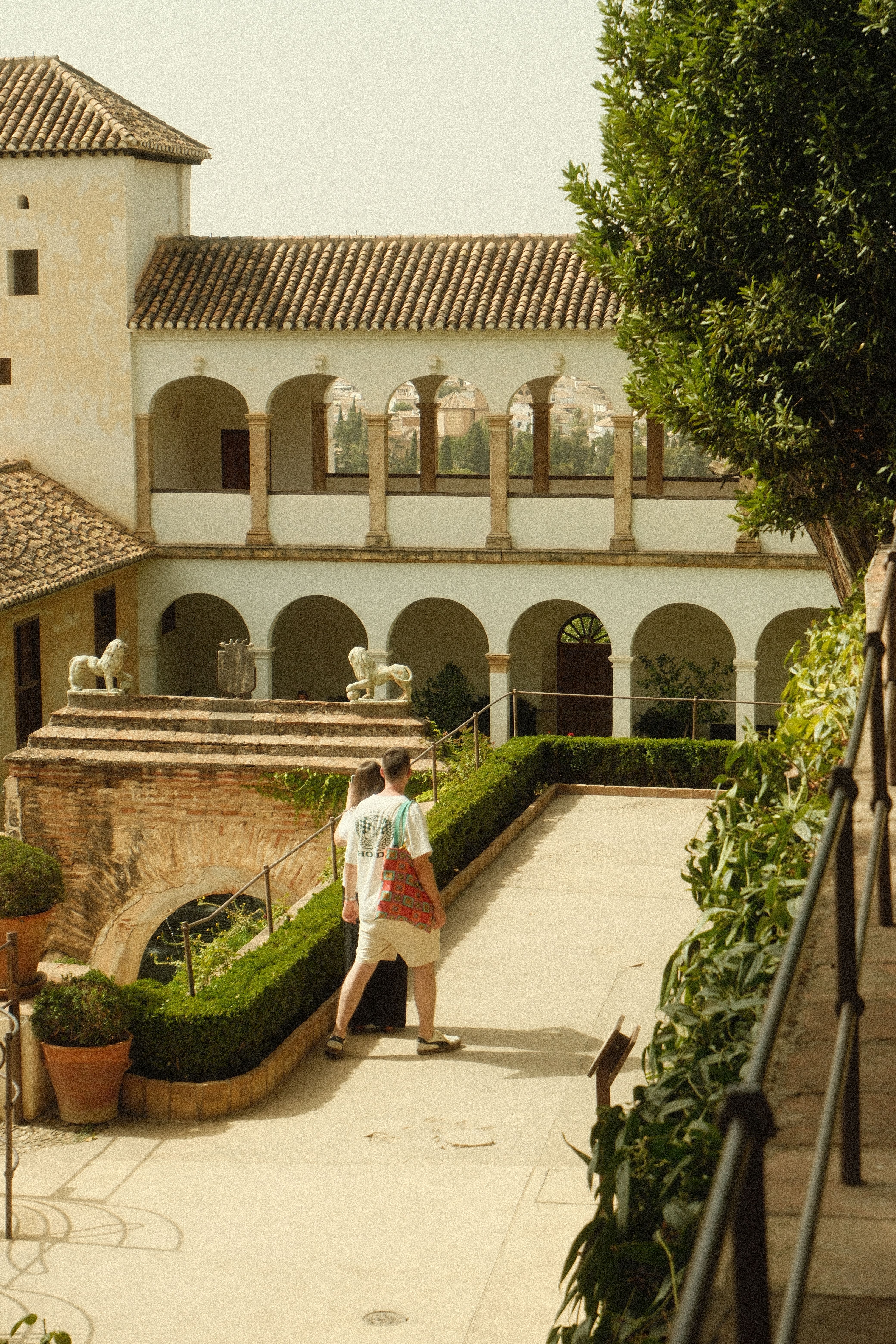Charming Courtyard in Historic Mediterranean Architecture · Free Stock ...
