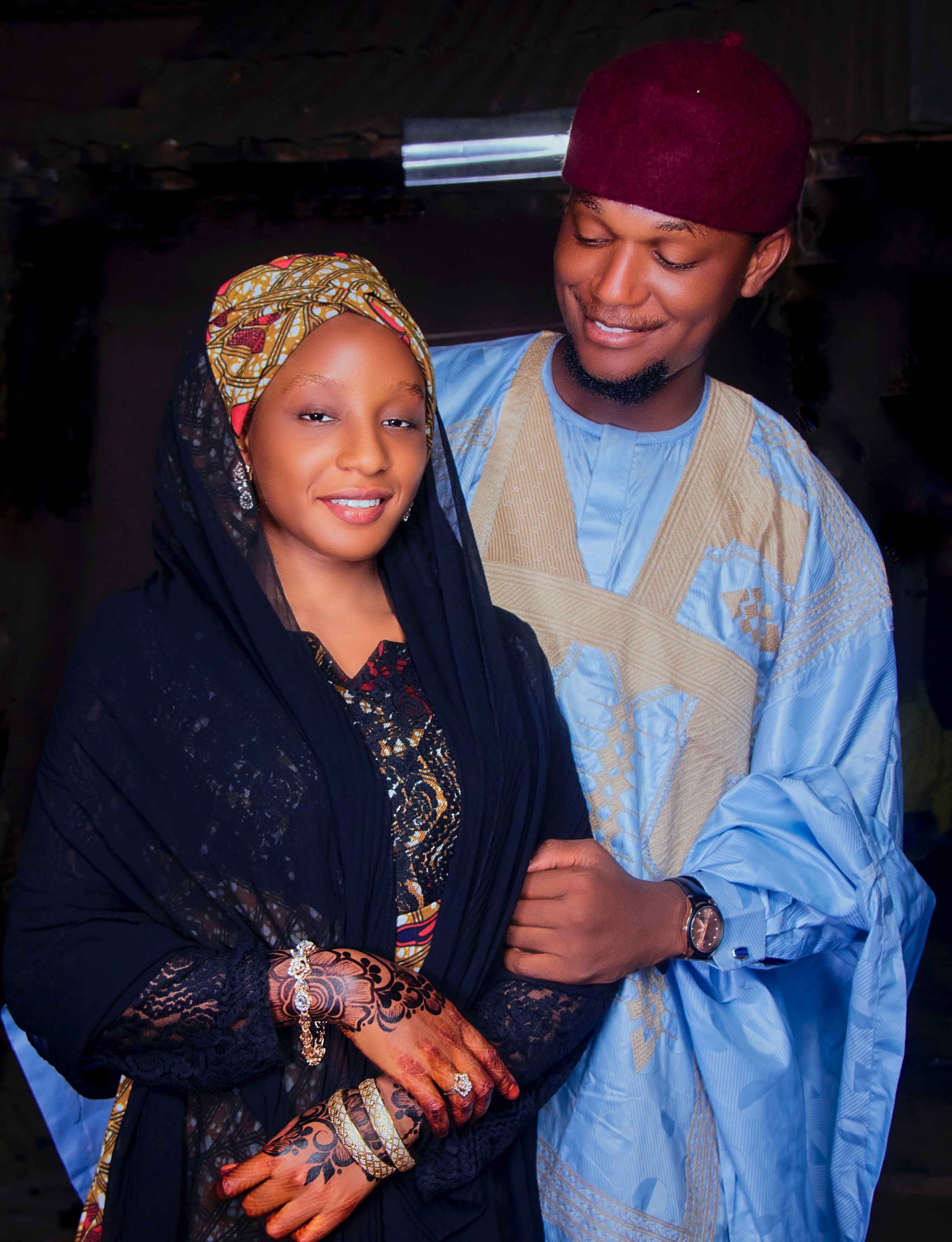 Traditional African Attire Portrait of a Couple · Free Stock Photo