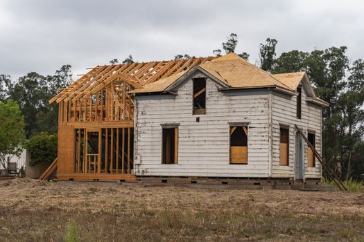 wood frame house