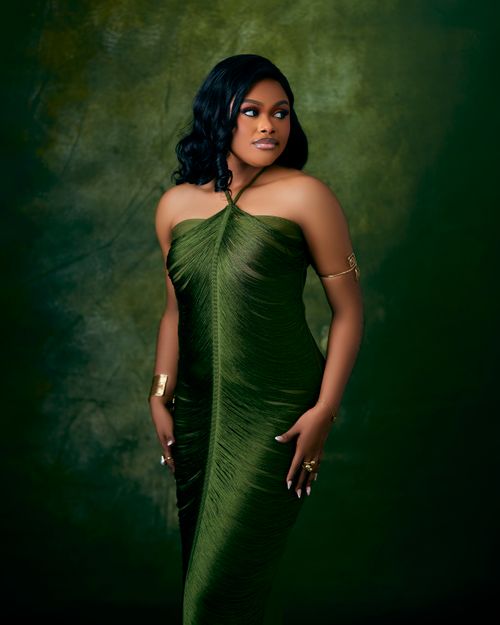 Elegant Portrait of Woman in Green Dress Free Stock Photo Elegant Portrait of Woman in Green Dress Free Stock Photo