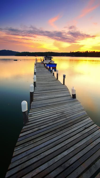 Gray Wooden Dock