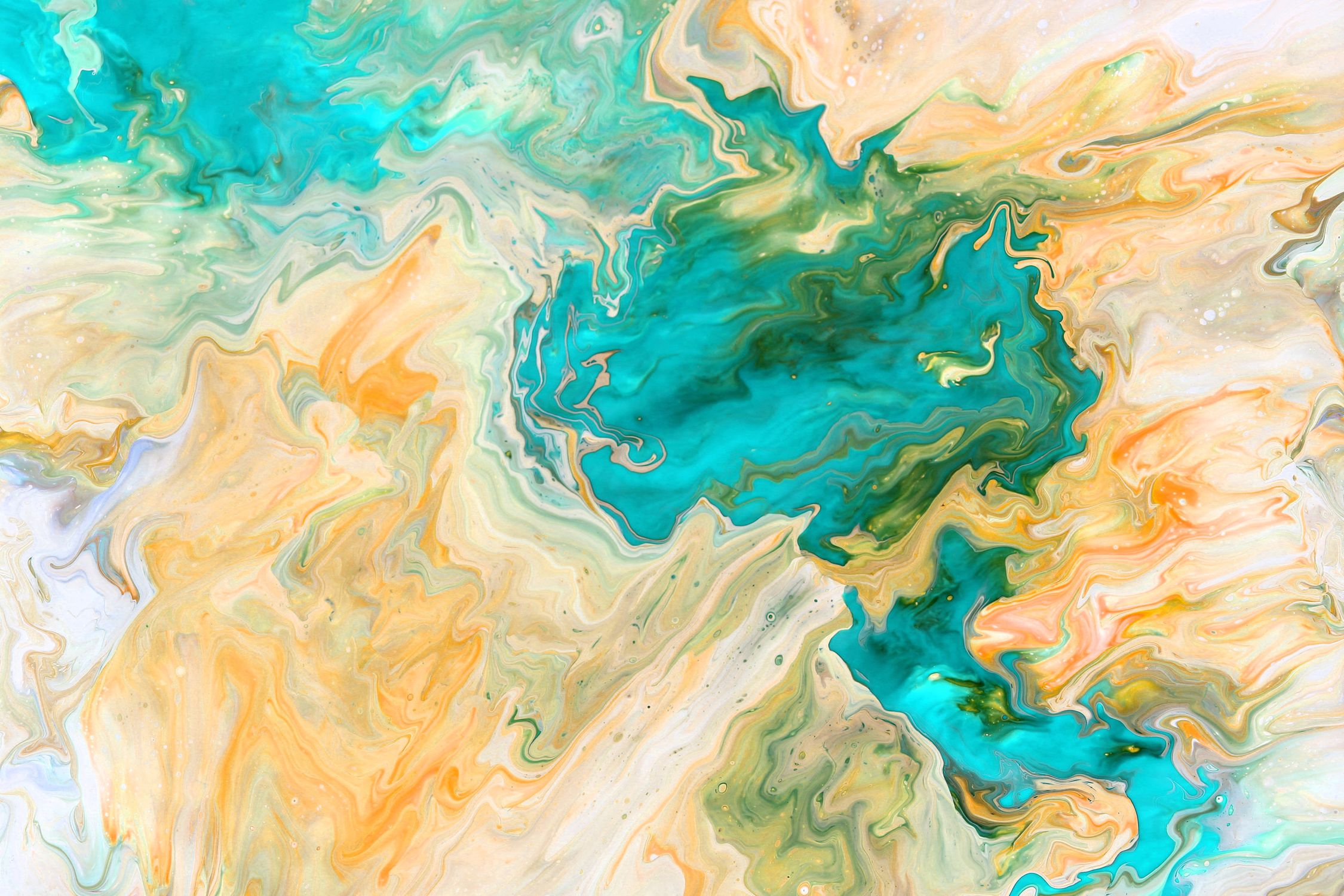 Vibrant Abstract Paint Swirl Patterns · Free Stock Photo