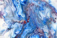 Abstract Blue and White Marble Texture Art