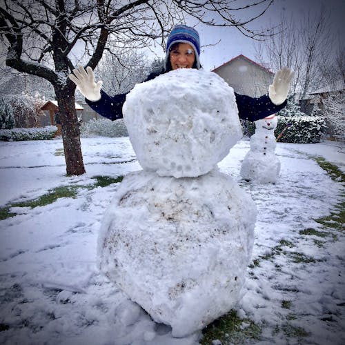 Foto profissional grátis de boneco de neve, inverno, mulher da neve
