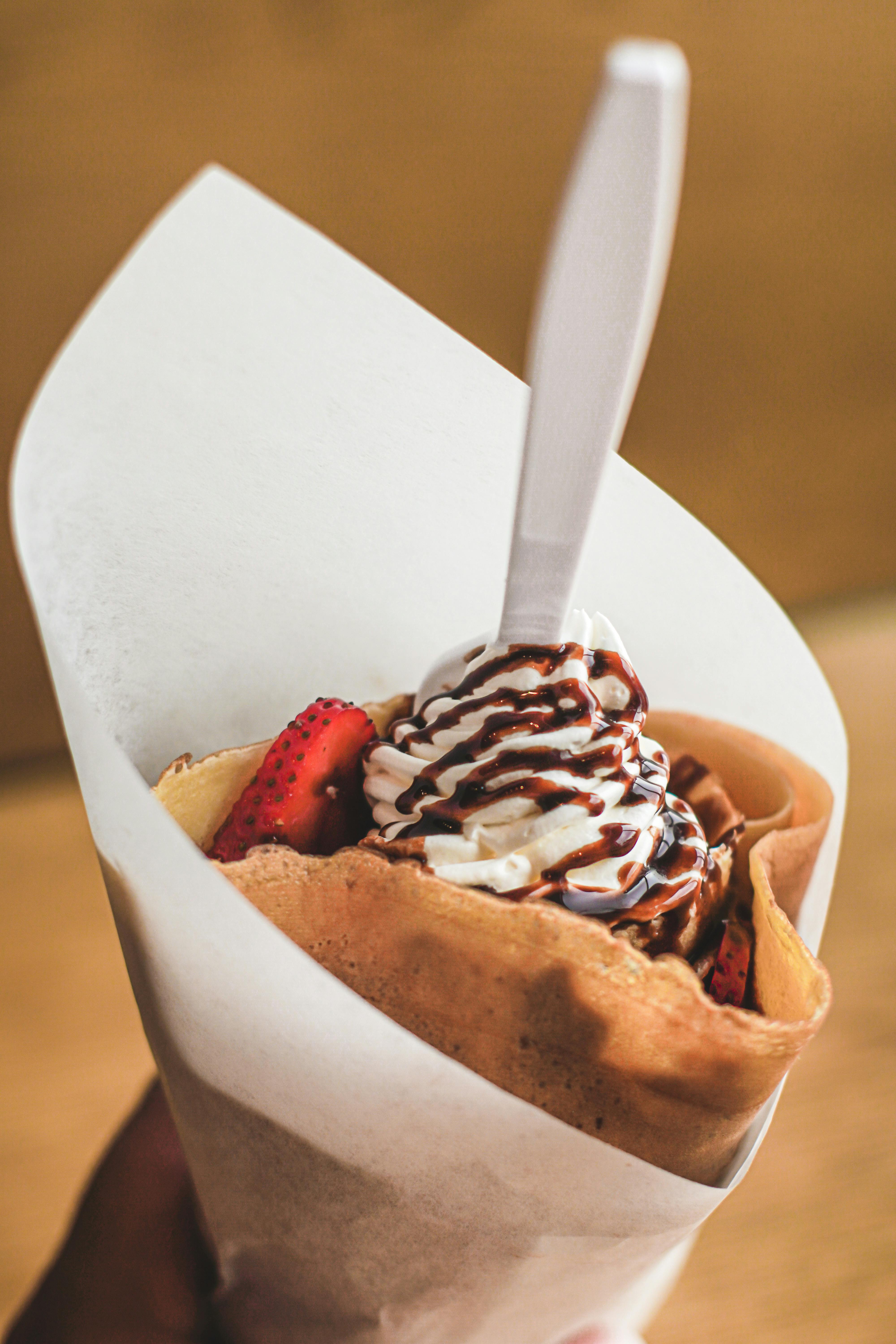 CloseUp Photo Of Crepe · Free Stock Photo