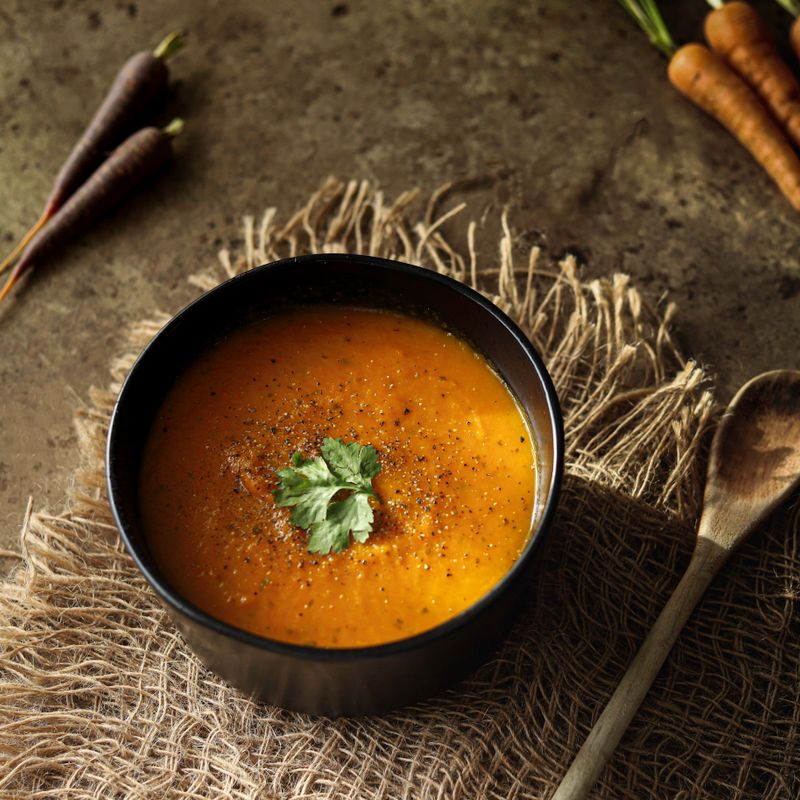 Roasted Carrot and Harissa Soup