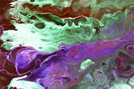 Abstract Colorful Fluid Art in Vibrant Swirls