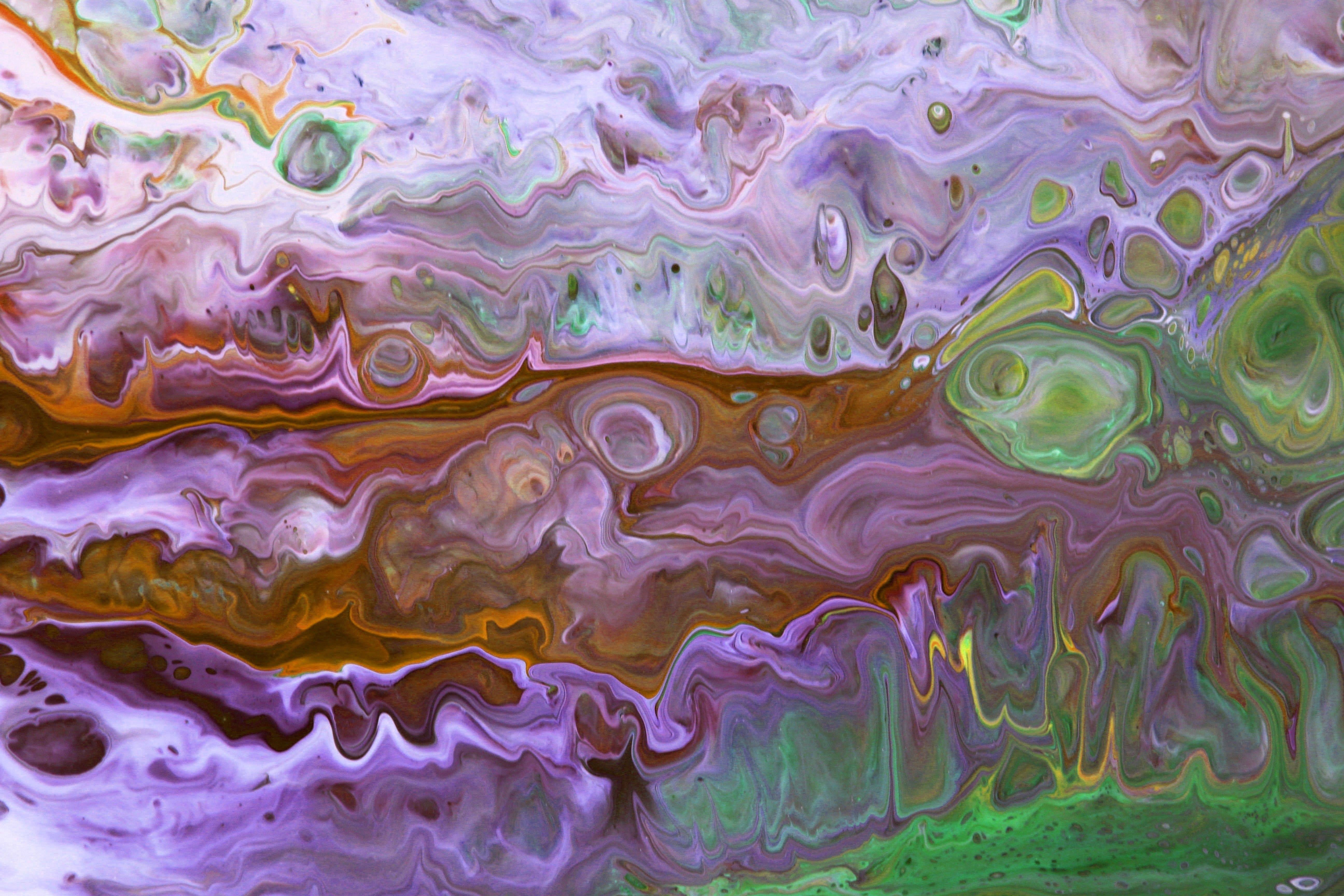 Colorful Abstract Fluid Art with Vibrant Swirls · Free Stock Photo