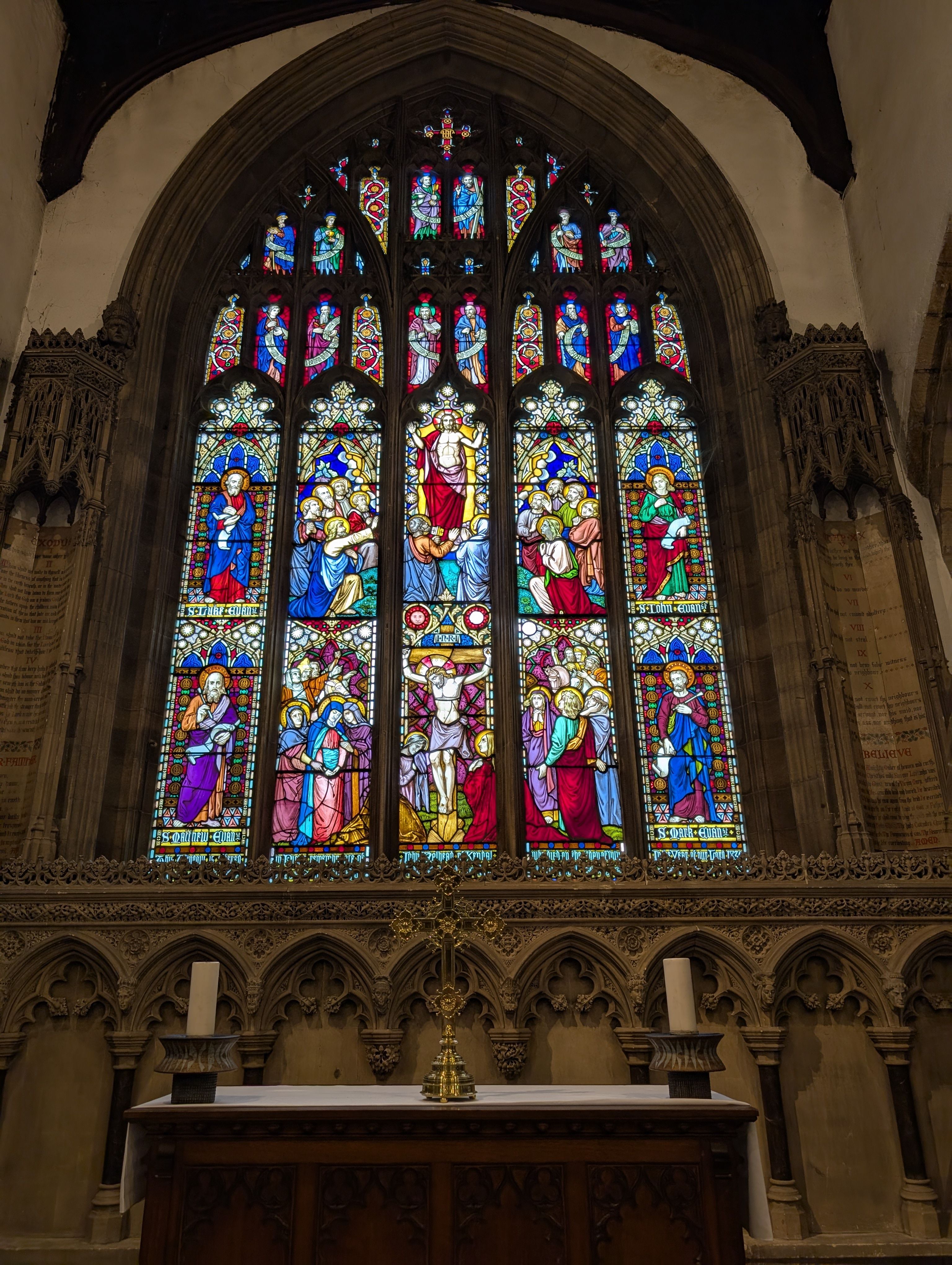 Stained Glass Window of a Historic Church · Free Stock Photo